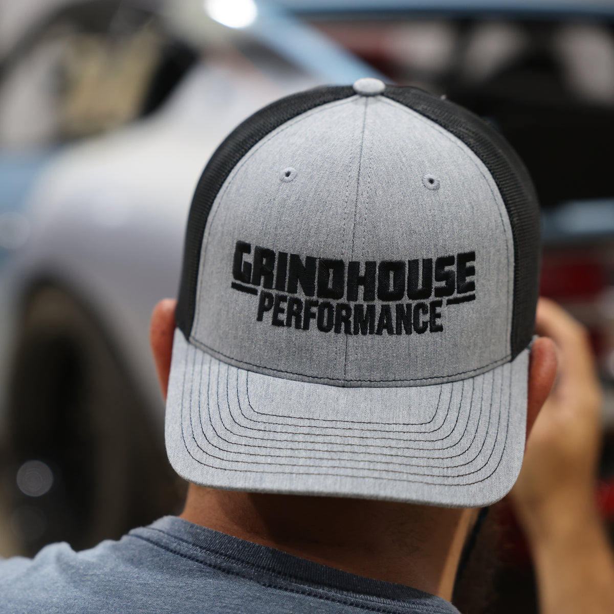 Grindhouse Performance Trucker Cap (Black/Grey)