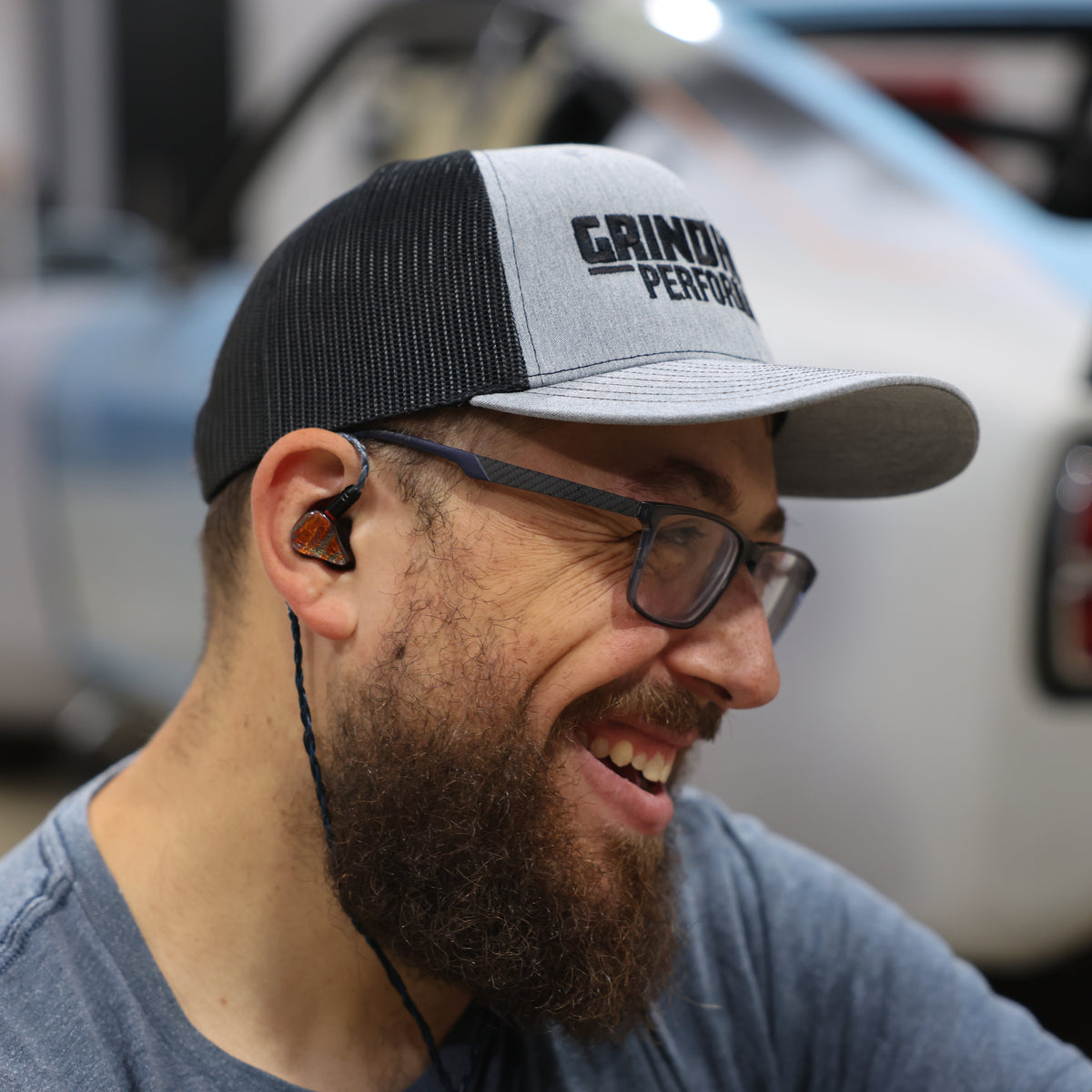 Grindhouse Performance Trucker Cap (Black/Grey)